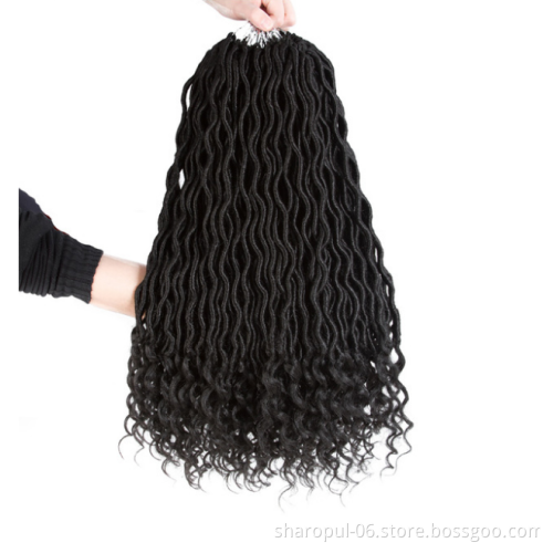 African Hair Extension Dreadlock Crochet Twist Braid Synthetic Weave Pack Goddess Faux Locs